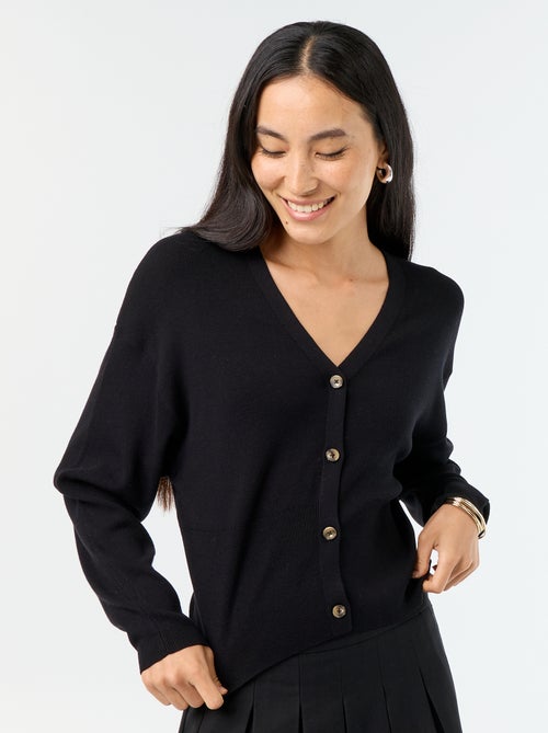 Gilet cropped boutonné - Kiabi Gilet cropped boutonné - Kiabi