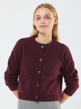 Gilet cropped en maille