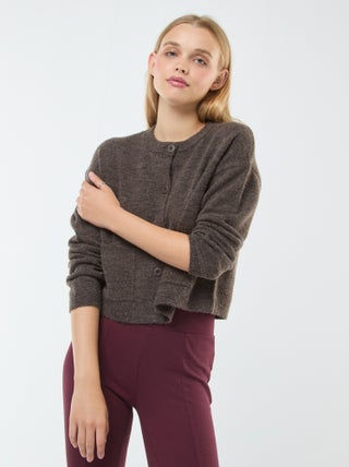 Gilet cropped en maille