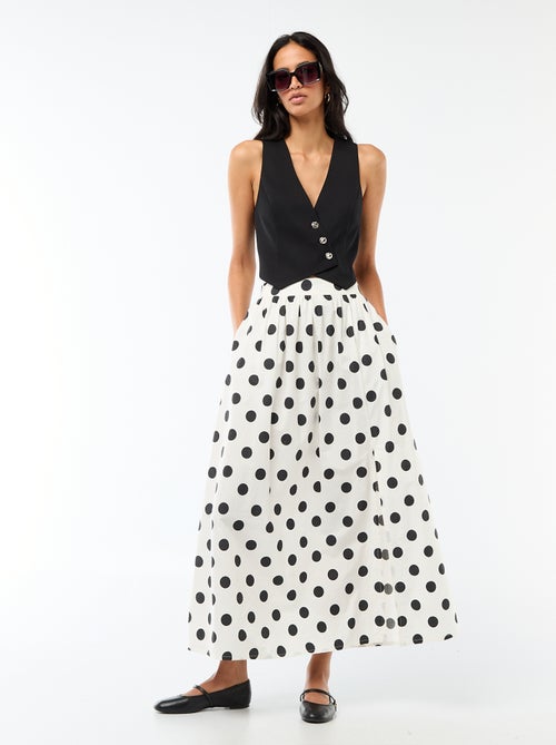 Gilet de costume avec ouverture boutonnée asymétrique - Kiabi