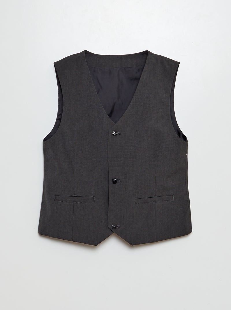 Gilet de costume Noir - Kiabi