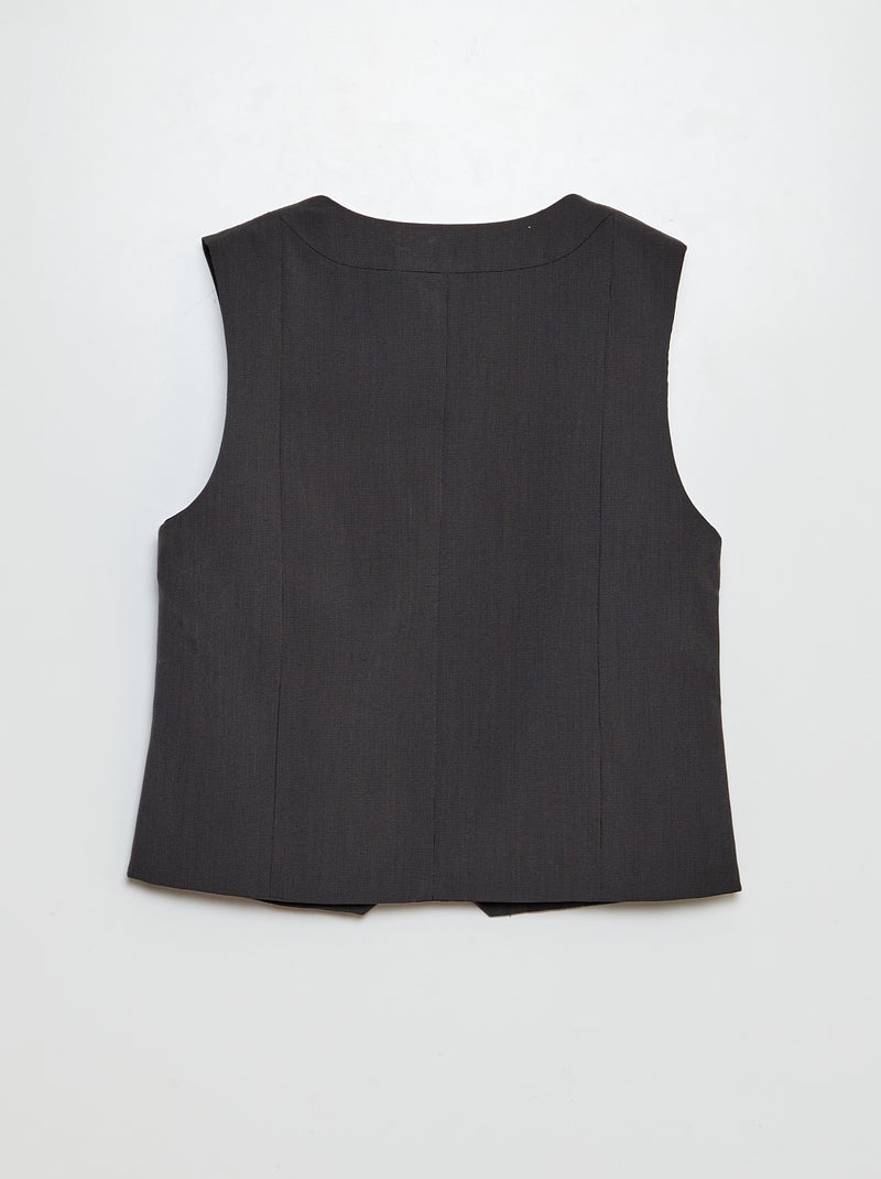 Gilet de costume Noir - Kiabi