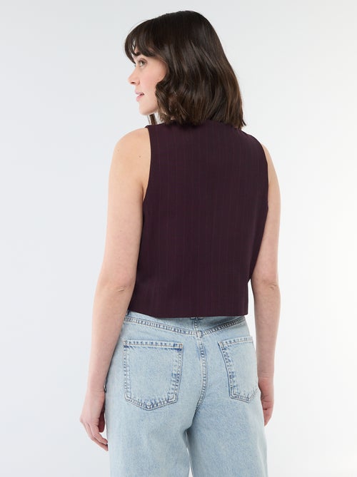 Gilet de costume sans manches - Kiabi