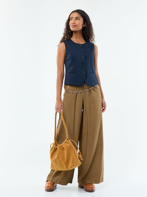 Gilet de costume sans manches uni - Kiabi