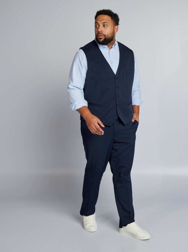 Gilet Kiabi Pull Homme Grande Taille Gilet De Costume Slim Marine