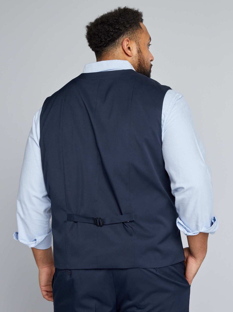 Gilet de costume slim Marine - Kiabi