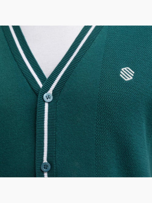 Gilet de golf maille col en v homme golf homme carnoustie teal - Kiabi