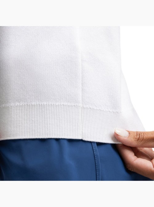 Gilet de tennis en maille col en v femme tennis femme smash - Kiabi