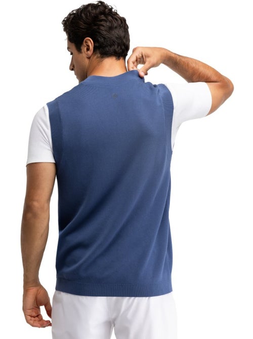 Gilet de tennis en maille col en v homme tennis homme serve - Kiabi