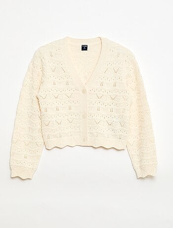 Gilet en maille ajourée