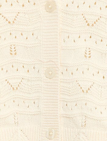 Gilet en maille ajourée