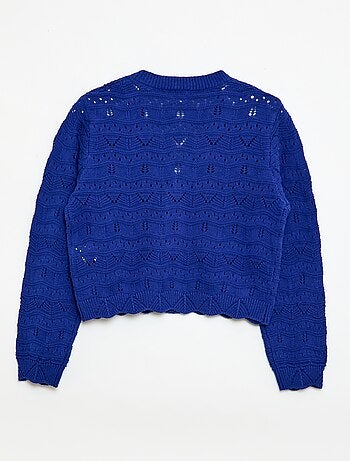 Gilet en maille ajourée