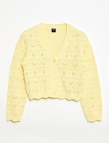 Gilet en maille ajourée