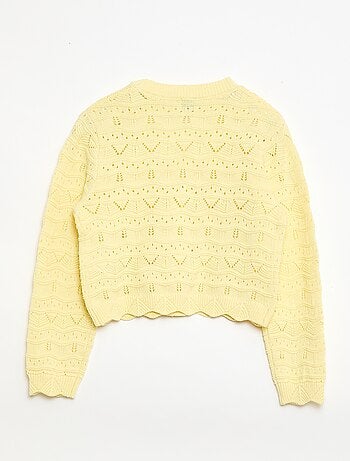 Gilet en maille ajourée