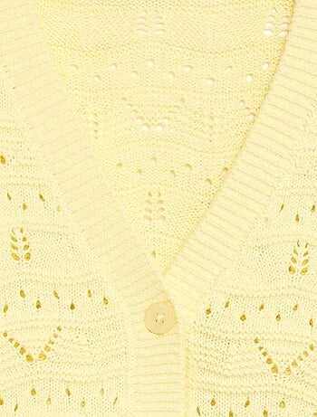 Gilet en maille ajourée