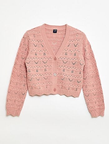 Gilet en maille ajourée