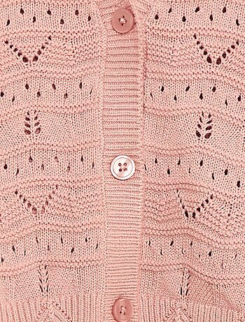 Gilet en maille ajourée