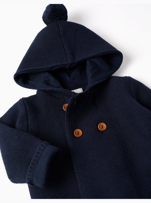 Gilet en Maille avec Capuche et Pompon - Kiabi