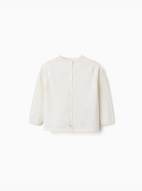 Gilet en maille avec col rond - Kiabi