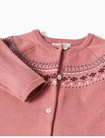 Gilet en maille avec motif jacquard