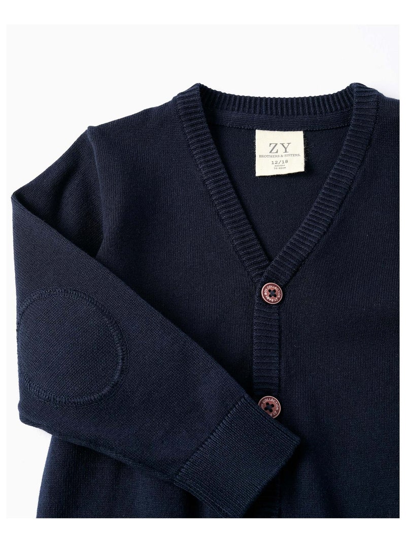 Gilet en Maille Brothers & Sisters Bleu foncé - Kiabi