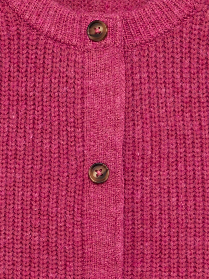 Gilet en maille chaude - collection facile à enfiler Violet - Kiabi