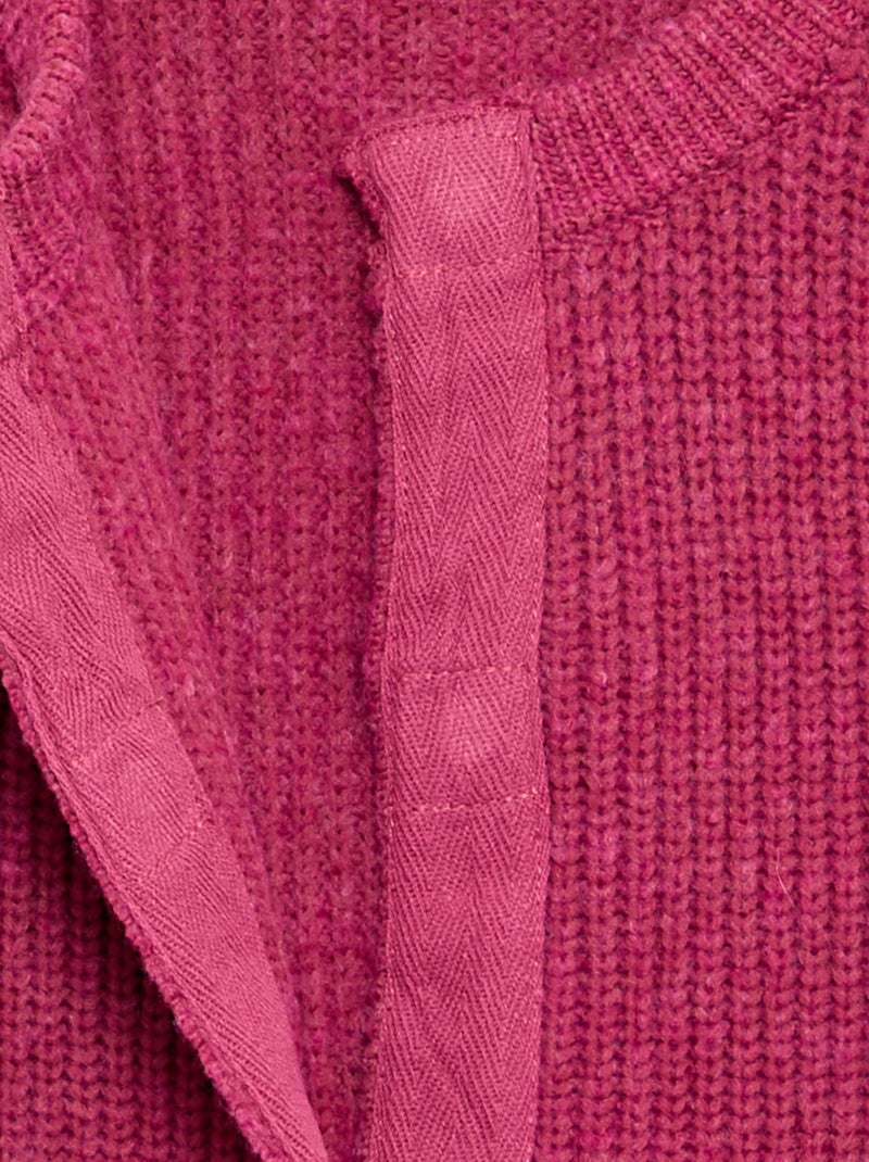 Gilet en maille chaude - collection facile à enfiler Violet - Kiabi