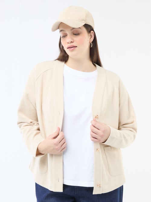 Gilet en maille doudou - Kiabi