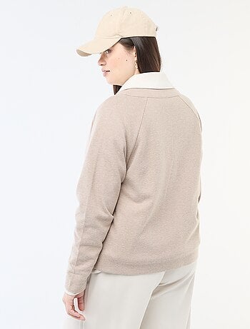 Gilet en maille doudou