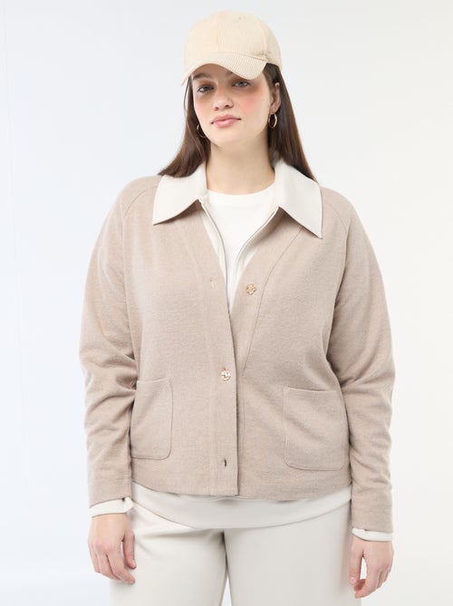 Gilet en maille doudou - Kiabi