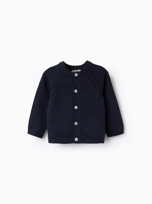 Gilet en Maille en Coton - Kiabi