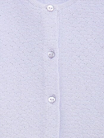 Gilet en maille fantaisie ajourée