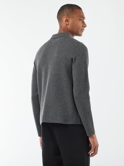 Gilet en maille fine jauge - Kiabi