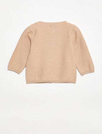 Gilet en maille fine jauge uni