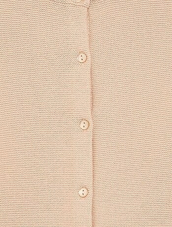 Gilet en maille fine jauge uni