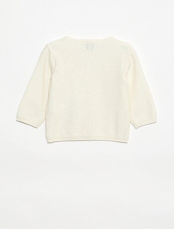 Gilet en maille fine jauge uni