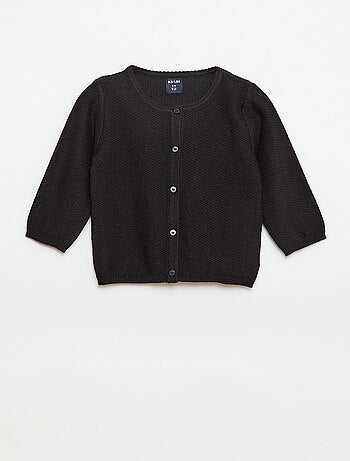 Gilet en maille fine jauge uni