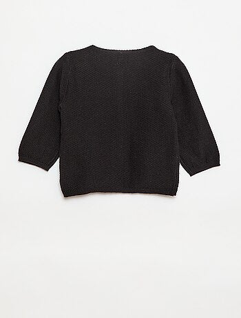 Gilet en maille fine jauge uni