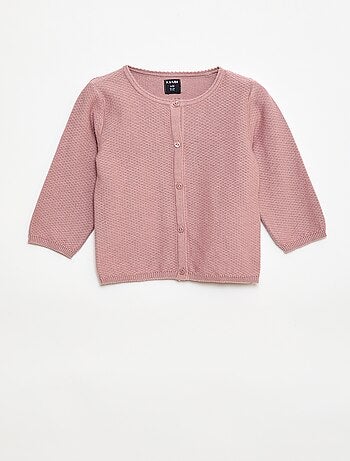 Gilet en maille fine jauge uni