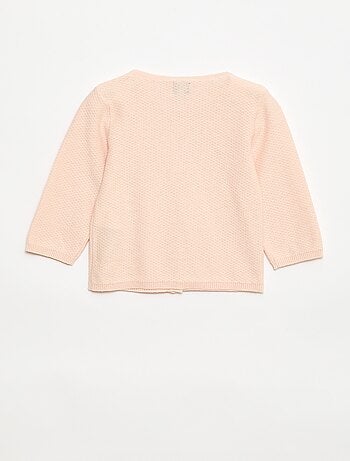 Gilet en maille fine jauge uni