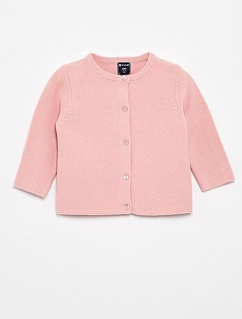 Gilet en maille fine jauge uni