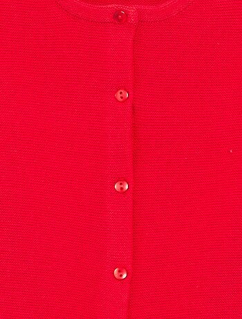 Gilet en maille fine jauge uni