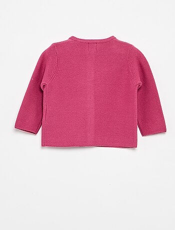 Gilet en maille fine jauge uni