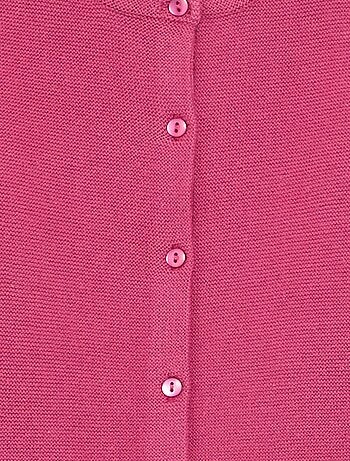 Gilet en maille fine jauge uni