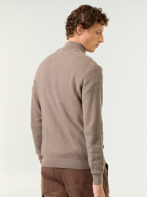 Gilet en maille fine jauge zippé - Kiabi Gilet en maille fine jauge zippé - Kiabi