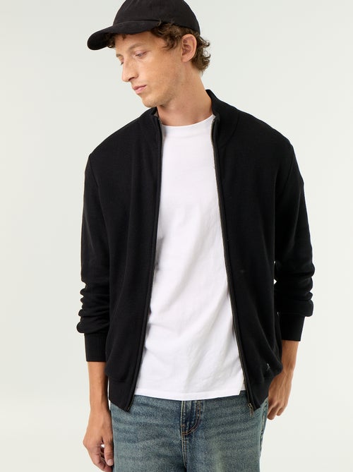 Gilet en maille fine jauge zippé - Kiabi Gilet en maille fine jauge zippé - Kiabi