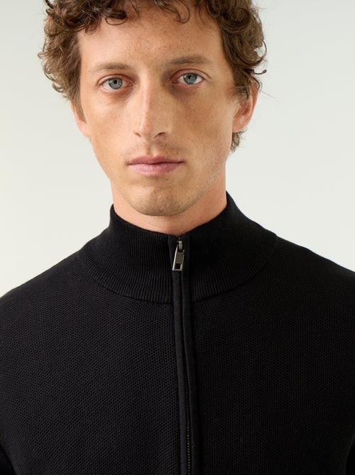 Gilet en maille fine jauge zippé - Kiabi Gilet en maille fine jauge zippé - Kiabi