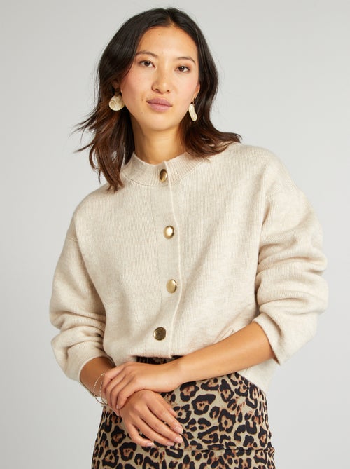 Gilet en maille fines jauges - Kiabi