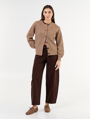 Gilet en maille grosse jauge