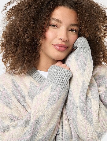 Gilet en maille grosse jauge